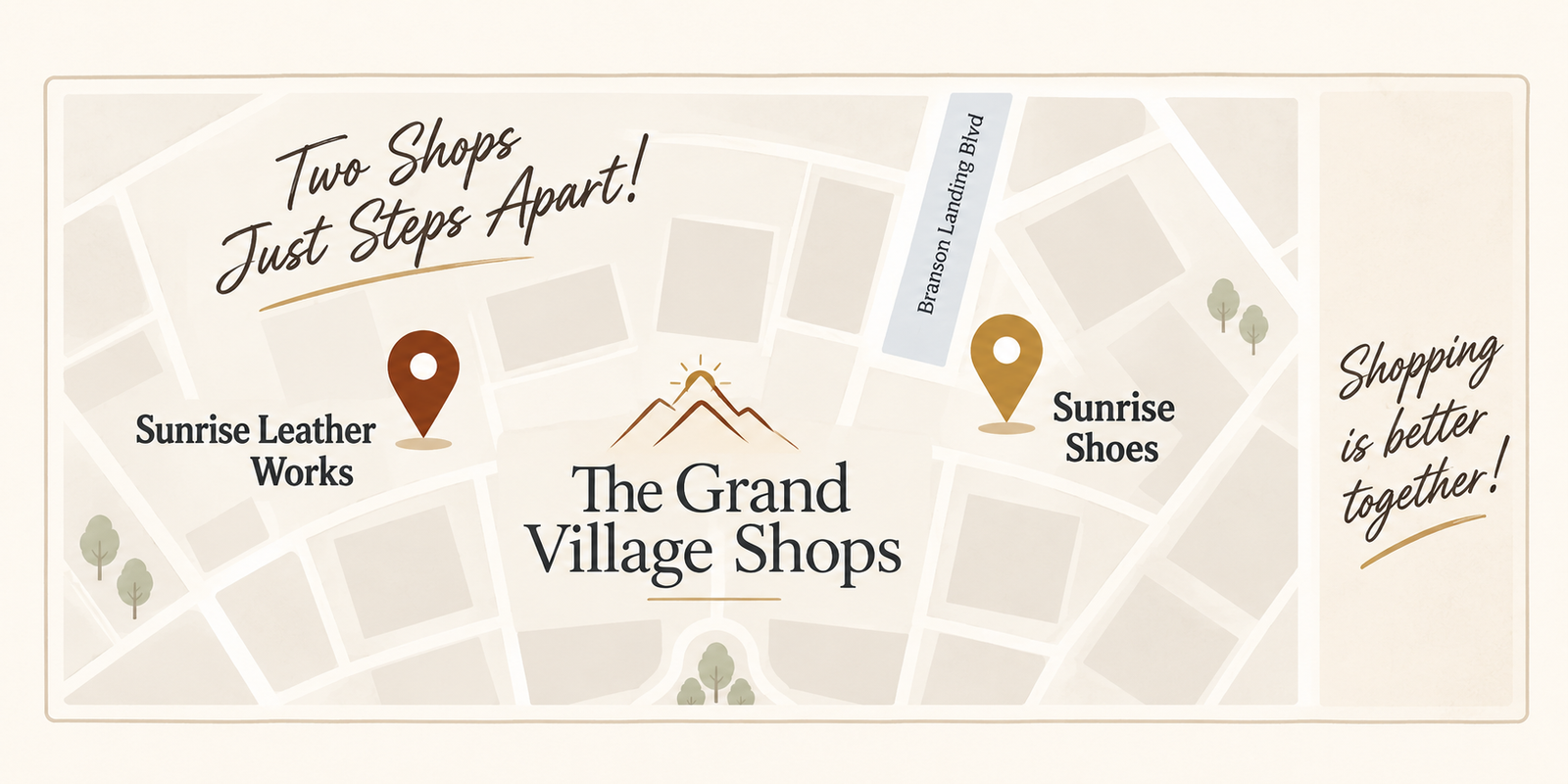 Sunrise Leather Works and Sunrise Shoes at The Grand Village Shops