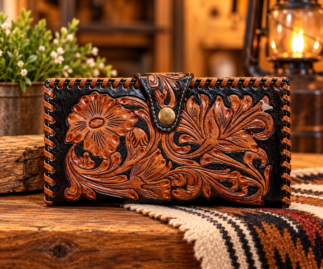 Leather wallets at Sunrise Leather Works in Branson